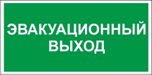 Знак "Эвакуационный выход" (300*150)