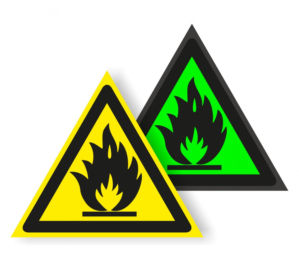Знак  "Пожароопасно. Легковоспламеняющиеся вещества"(200*200*200)